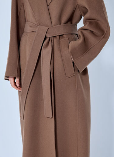 Max Mara Belted Wool Coat Camel max0265233