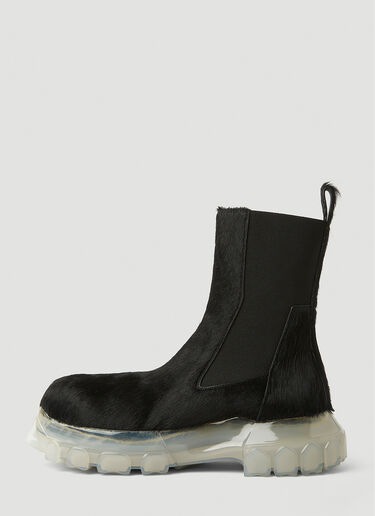 Rick Owens Hairy Chelsea Boots Black ric0150035