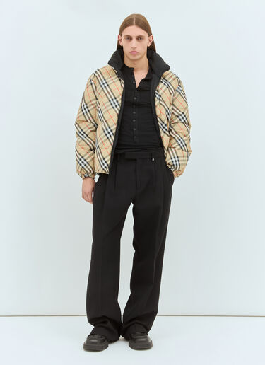 Burberry Wide-Leg Wool Pants Black bur0158008