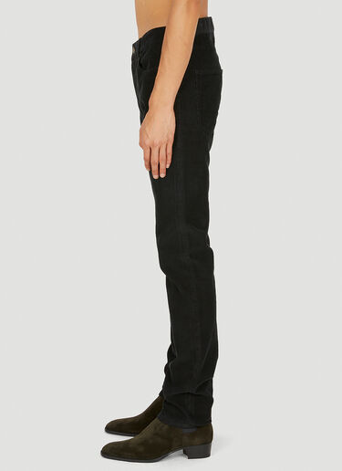 Saint Laurent Corduroy Pants Black sla0149019
