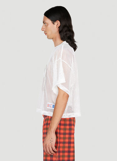 ERL Rugby Mesh T-Shirt White erl0153005