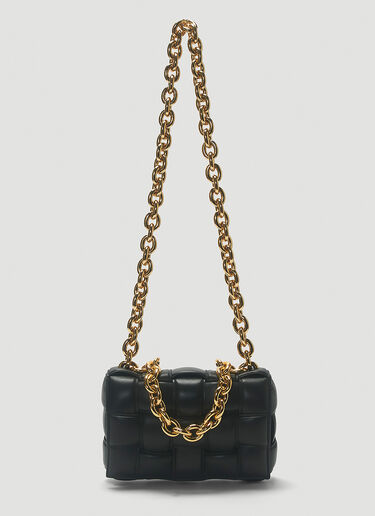 Bottega Veneta Padded Cassette Chain Shoulder Bag Black bov0243054