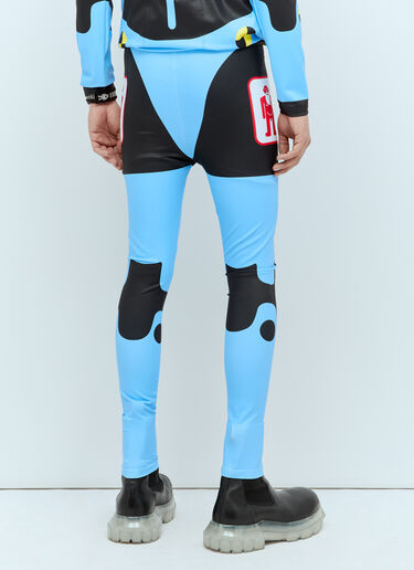 Walter Van Beirendonck Dummy Bike Leggings Blue wlt0156008