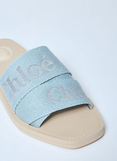 Chloé Woody Slides Blue chl0259028