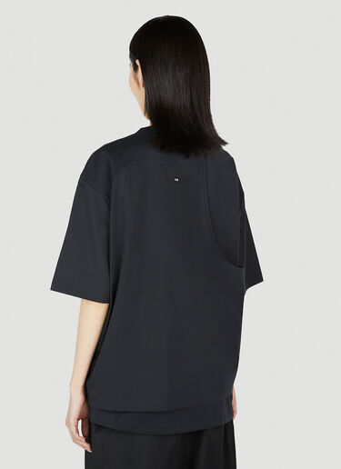 Y-3 レイヤード クルーネックTシャツ ブラック yyy0252013