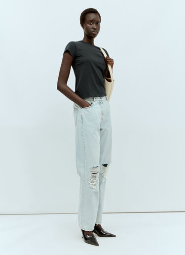 Tori Crop T-Shirt The Row Tori Crop T-Shirt Black row0256006