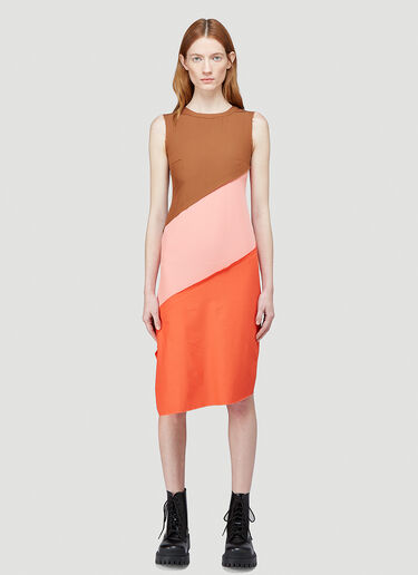 Ader Error Colour Block Dress Pink adr0244003