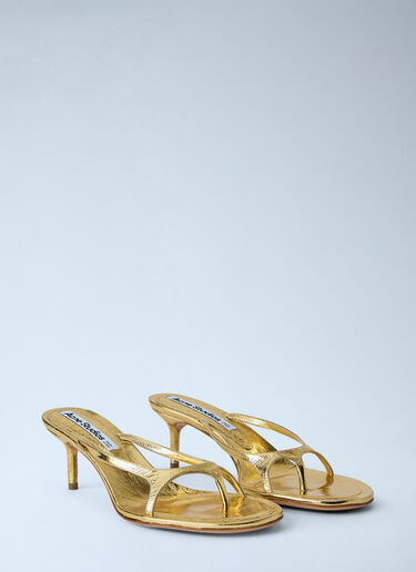 Acne Studios Kitten Heel Sandals Gold acn0265006