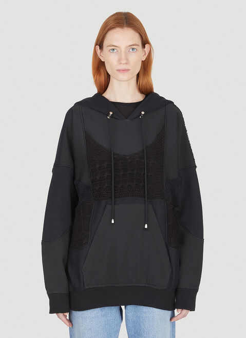 DRx FARMAxY FOR LN-CC x LEVI'S 업사이클링 크로셰 후드 스웻셔츠 블루 dfl0347004
