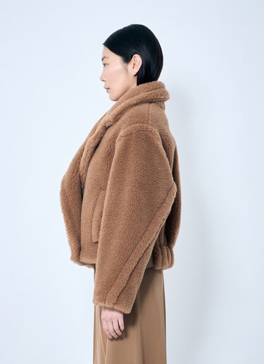 Max Mara Cropped Teddy Bear Icon Coat Camel max0259017