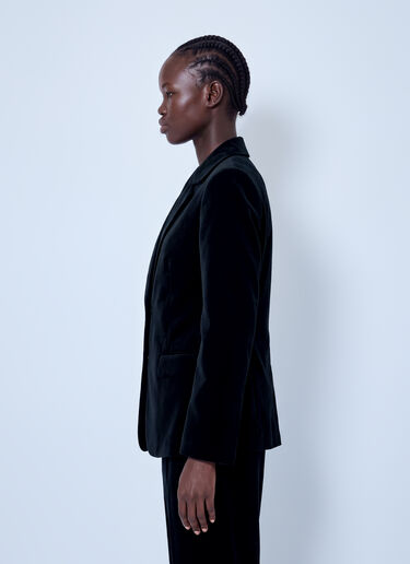 LN-CC® - RÓHE: Classic Fitted Velvet Blazer - Black RÓHE Classic Fitted Velvet Blazer Black roe0266009