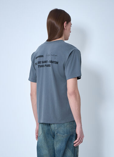 Yohji Yamamoto Logo Motif T-Shirt Grey yoy0160023