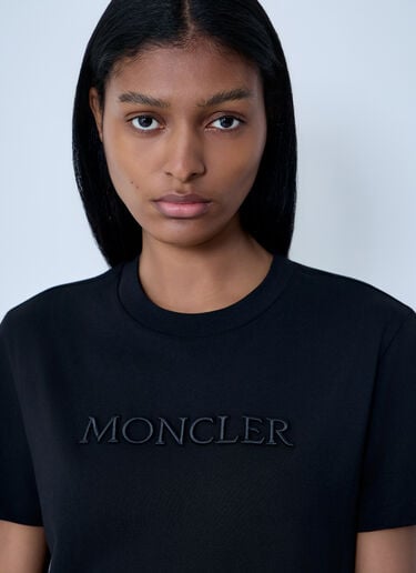 Moncler Logo Motif T-Shirt Black mon0263038