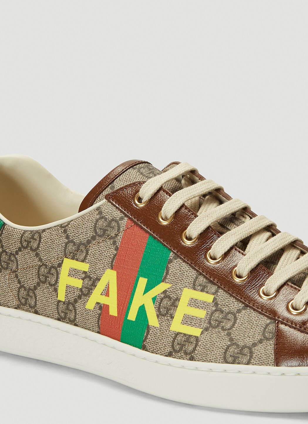 Gucci Fake Not Sneakers in Brown LN CC