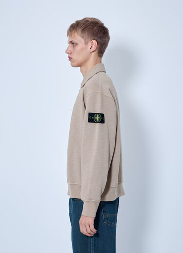 Stone Island Polo Collar Sweatshirt Beige sto0165090