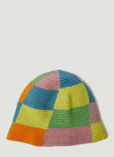 The Elder Statesman Toy Checker Bucket Hat Multicolour tes0150017