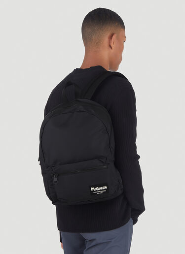 Alexander McQueen Logo Backpack  Black amq0146052