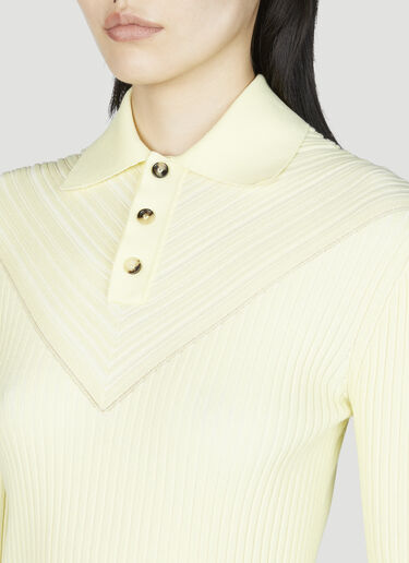 Bottega Veneta 긴팔 골지 탑 옐로우 bov0255017