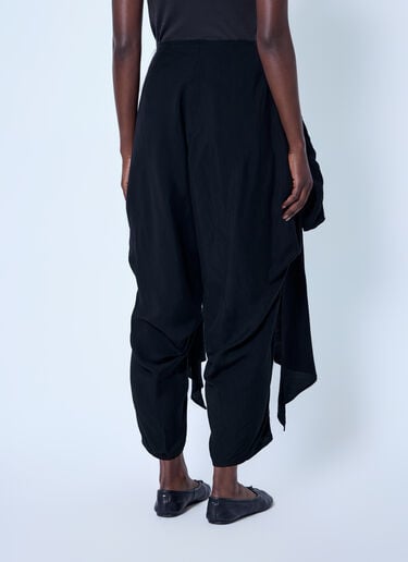 LIMI Feu High Twist Gabardine Draped Pants Black lmf0263002
