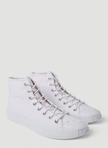 Acne Studios 캔버스 하이탑 스니커즈 화이트 acn0150025