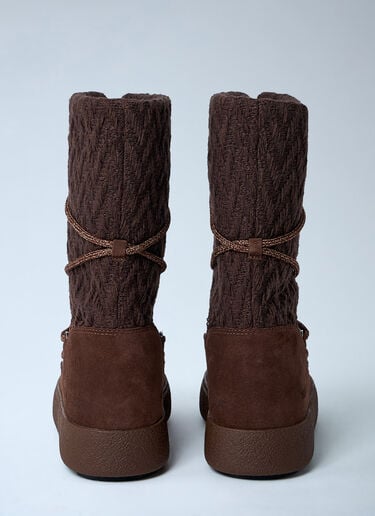 Ltrack Low Knit Boots Moon Boot x GUEST IN RESIDENCE Ltrack Low Knit Boots Brown mbg0364008