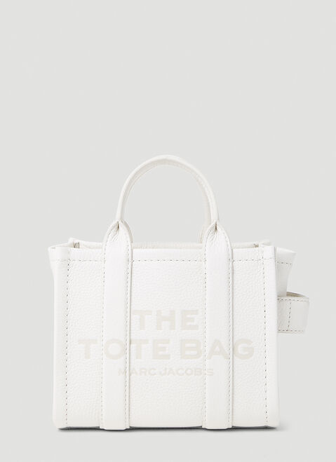 Jacquemus Leather Micro Tote Bag Ivory jac0254089