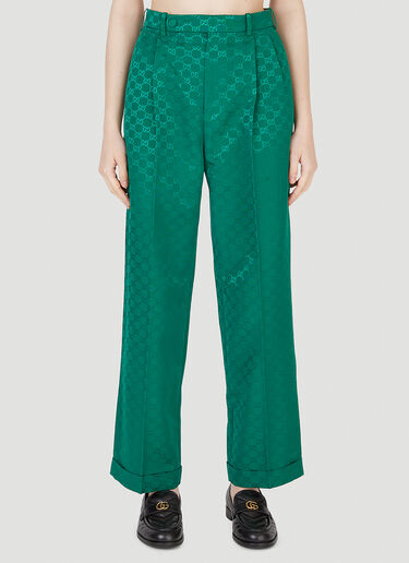 Gucci GG Jacquard Pants Green guc0247059