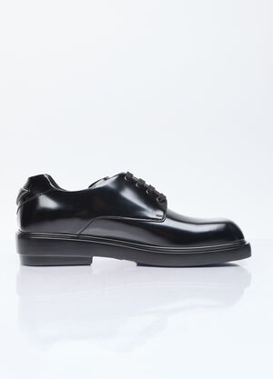 Comme des Garçons Homme Plus Square Toe Derby Shoes Black hpl0156006