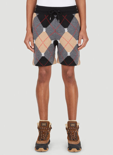 Burberry Affleck Knitted Shorts Grey bur0147018