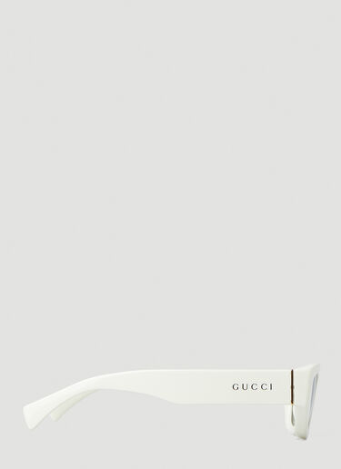 Gucci ヴィンテージシルエットサングラス ホワイト guc0247349