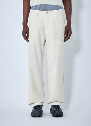 Stone Island Utility Cargo Trousers Ivory sto0164058