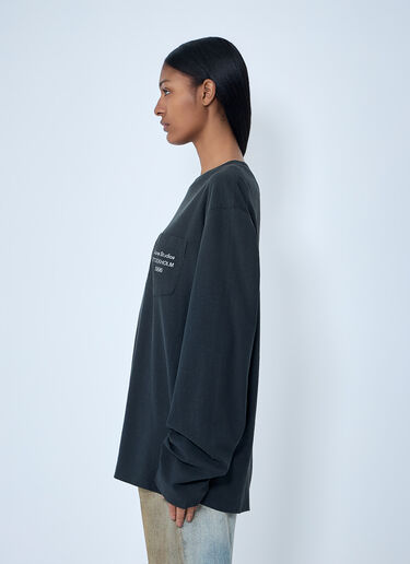 Acne Studios Long Sleeve Cotton Jersey T-Shirt Black acn0363017