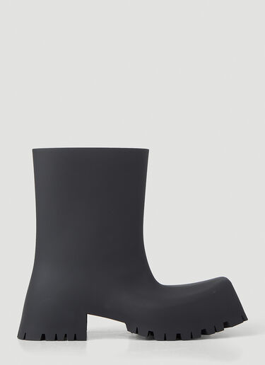 Balenciaga Trooper Rubber Ankle Boots Black bal0247158