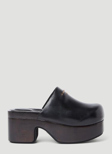 Alexander Wang Zoe Leather Clogs Black awg0253031