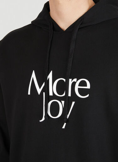 More Joy Logo Print Hooded Sweatshirt Black mjy0349004