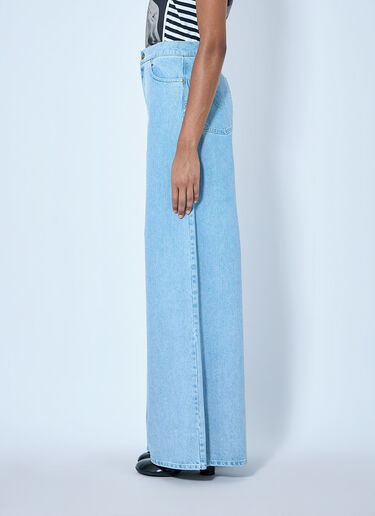 Max Mara Wide-Leg Denim Trousers Light Blue max0265008