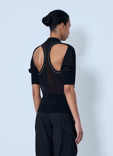 Kiko Kostadinov Kreiner Knit Polo Black kko0264010