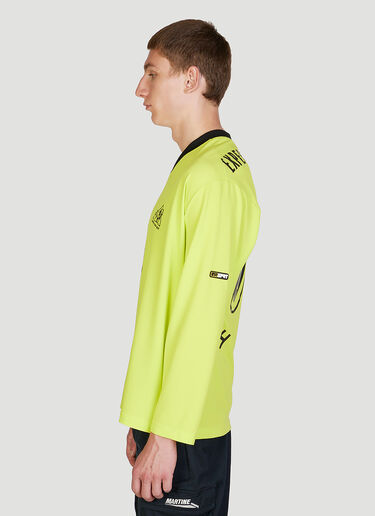 Martine Rose Long Sleeve Football Top Yellow mtr0152004