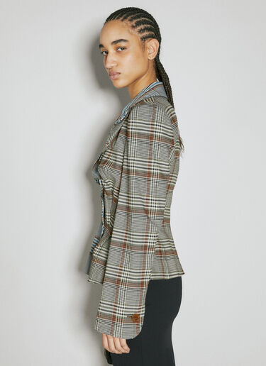 Vivienne Westwood Drunken 精裁西装外套 灰色 vvw0253008