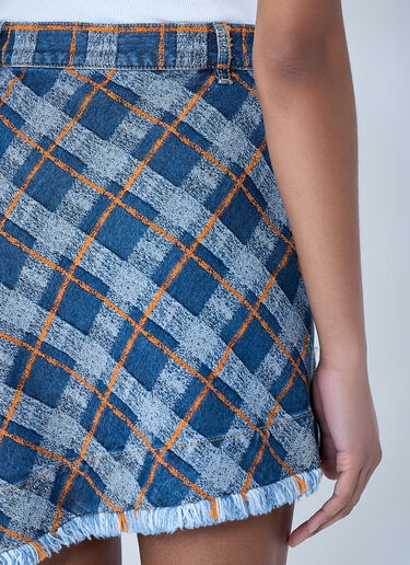 Vivienne Westwood Denim Sailor Mini Skirt Blue vvw0264006