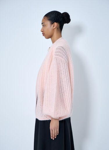 TOTEME Open Knit Cardigan Pink tot0264009