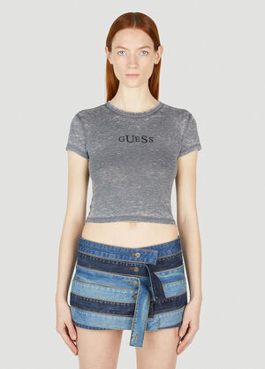 Guess USA Logo Baby T-Shirt Grey gue0252001