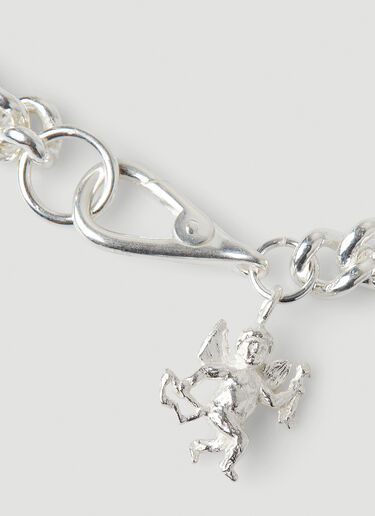 Georgia Kemball Cupid Curb Bracelet Silver gkb0248006