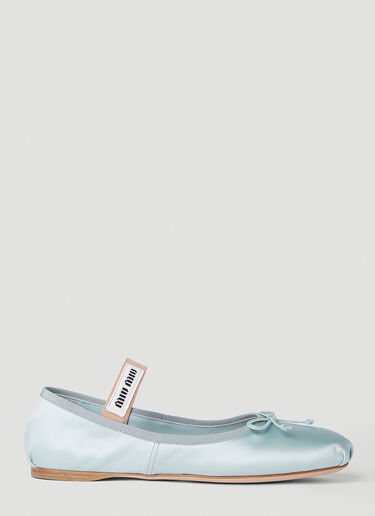 Miu Miu Ballerina Flats Blue miu0252028