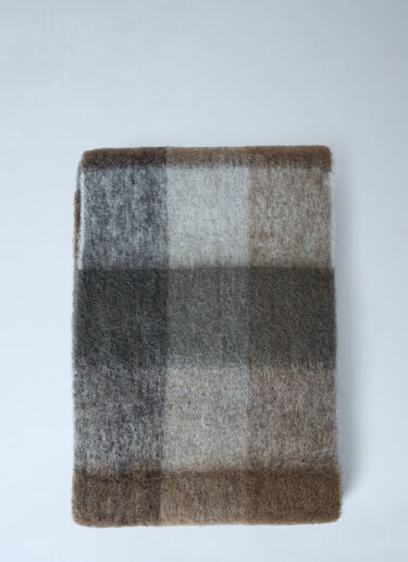 Acne Studios Fringed Wool Scarf Brown acn0263019