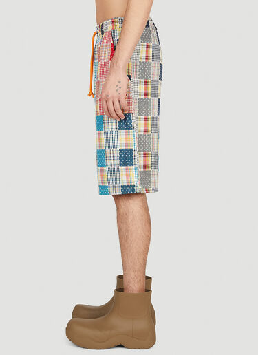 (Di)vision Patchwork Check Shorts Red div0151010