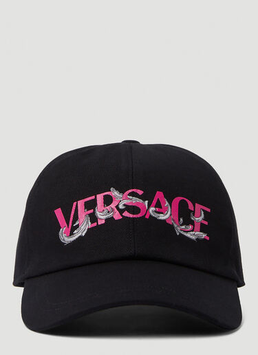 Versace Baroque Embroidered Cap Black ver0149058