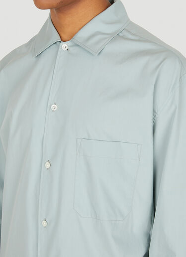 Lemaire Convertible Collar Shirt Light Blue lem0148007