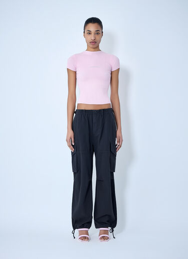 Alexander Wang Drawstring Cargo Trousers Black awg0264003