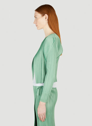 Pleated Cardigan Pleats Please Issey Miyake Pleated Cardigan Green plp0252007